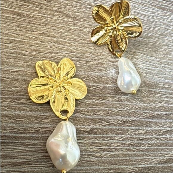 Statement drop earrings N478 - Picture 4 of 5